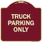 Signmission Reserved Parking Truck Parking Heavy-Gauge Aluminum Architectural Sign, 18" x 18", BU-1818-23028 A-DES-BU-1818-23028 - alternate 1